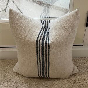 French grain sack Throw Pillow